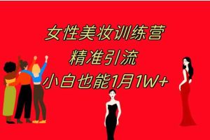 （7786期）《女性美妆训练营1.0》 操作教学 日引流300+ 小白也能月入1W+(附200G教程)