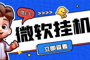 （6737期）最新微软协议挂机无限撸京东E卡项目 每天10分钟批量无限放大【脚本+教程】
