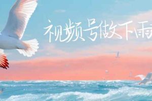 (6637期)视频号做下雨视频一个账号一周涨粉10W+年入100w