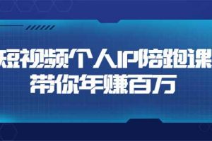 （3421期）短视频个人IP：年赚百万陪跑课（123节视频课）
