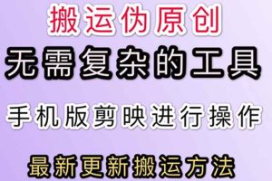 （2681期）5月刚出来的最新：抖音+快手搬运技术，无需复杂工具，纯小白可操作