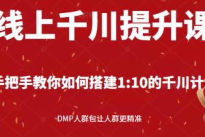 （2480期）线上千川提升课：手把手教你搭建1：10的千川计划 DMP人群包让人群更精准