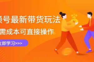 （2421期）视频号最新带货玩法，无需成本可直接操作，新手到高手快速蜕变