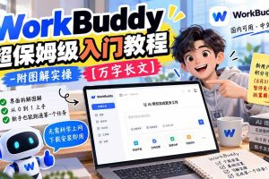 （20882期）WorkBuddy 超保姆级入门教程-附图解实操 【万字长文】